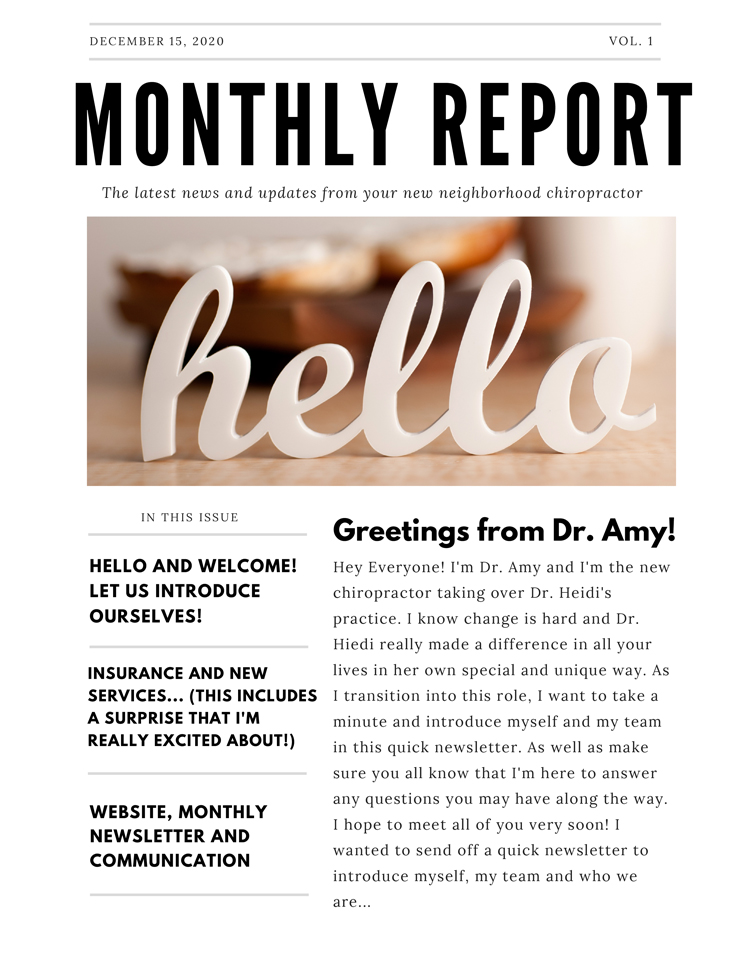 December Newsletter at North Portland Wellness Group 1